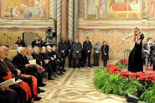 Il Presidente Giorgio Napolitano al Concerto di Natale nel Sacro Convento di Assisi