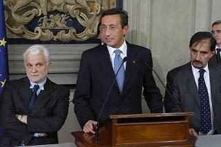 Dichiarazione alla stampa della rappresentanza parlamentare &quot;Alleanza Nazionale&quot;, al termine dell'incontro con il Presidente Giorgio Napolitano.