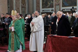 Il Presidente Giorgio Napolitano alla Santa Messa in suffragio delle vittime della nave Costa Concordia, nella Basilica di Santa Maria degli Angeli e dei Martiri
