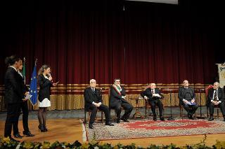Il Presidente Giorgio Napolitano risponde ad alcune domande rivolte da parte degli studenti dell'Ateneo dell'Università degli Studi di Sassari