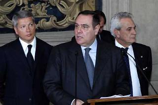 Dichiarazione alla stampa della rappresentanza parlamentare Popolari-Udeur, al termine dell'incontro con il Presidente Giorgio Napolitano.