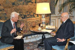 Il Presidente Giorgio Napolitano con Gian Carlo Caselli, Procuratore della Repubblica di Torino