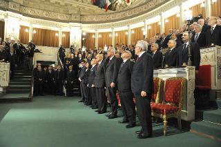 Il Presidente Giorgio Napolitano al convegno dal titolo &quot;La magistratura ordinaria nella storia dell'Italia Unita&quot;