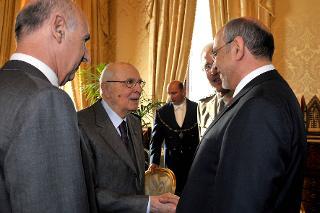 Il Presidente della Repubblica Giorgio Napolitano con il Signor Hamadi Jebali, Primo Ministro della Repubblica Tunisina