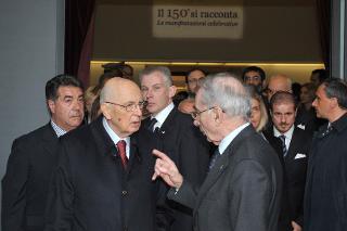 Intervento del Presidente della Repubblica alla Mostra a conclusione delle celebrazioni per il 150° anniversario dell'Unità d'Italia