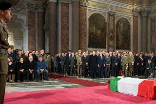Un momento dei Funerali solenni, alla presenza del Presidente Giorgio Napolitano, del Sergente Maggiore Michele Silvetri, ucciso in Afghanistan