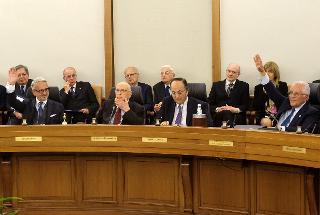 Un momento della elezione di Gianfranco Ciani come nuovo Procuratore Generale presso la Corte Suprema di Cassazione