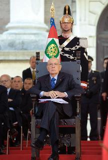 Il Presidente Giorgio Napolitano in occasione delle celebrazioni del 67° Anniversario della Liberazione