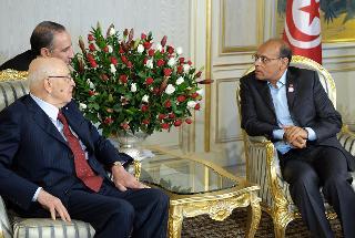 Il Presidente Giorgio Napolitano con Moncef Marzouki, Presidente della Repubblica Tunisina