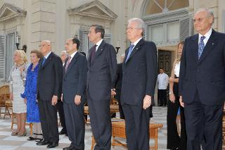 Il Presidente Giorgio Napolitano in occasione del ricevimento per l'anniversario della nascita della Repubblica