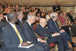 Il Presidente Giorgio Napolitano all'Assemblea Generale Annuale dell'Organizzazione Mondiale degli Agricoltori -World Farmers' Organization