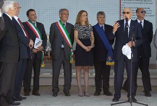 Il Presidente Giorgio Napolitano rivolge il suo indirizzo di saluto in occasione della visita al Museo Nazionale &quot;Giuseppe Garibaldi&quot;
