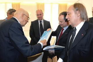 Il Presidente Giorgio Napolitano nel corso dell'incontro con i rappresentanti della minoranza italiana, in occasione della visita di Stato nella Repubblica di Slovenia
