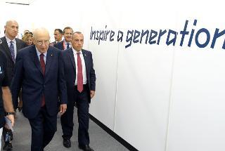 Il Presidente Napolitano visita il Villaggio Olimpico di Londra