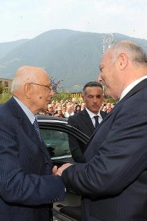 Il Presidente Giorgio Napolitano con il Presidente della Provincia Autonoma di Bolzano Luis Durnwalder