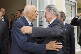 Il Presidente Giorgio Napolitano e il Presidente della Repubblica d'Austria, Heinz Fischer