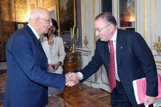Il Presidente Giorgio Napolitano con il Dott. Giorgio Squinzi, Presidente di Confindustria