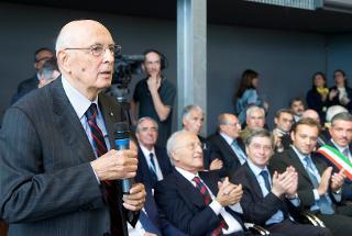 Il Presidente Giorgio Napolitano rivolge il suo indirizzo di saluto in occasione del 20° Welness congress, tenutosi presso la sede della Technogym