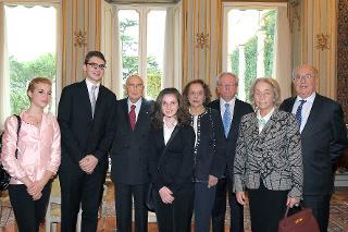 Il Presidente Giorgio Napolitano in occasione dell'incontro con la Fondazione &quot;Amici della Fenice&quot;, e i finalisti del &quot;Premio Venezia 2012&quot;