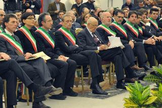 Il Presidente Giorgio Napolitano nel corso dell'incontro con il Comitato Direttivo dell'Associazione Nazionale Comuni Italiani dal titolo: &quot;Risanamento e crescita del Paese: il contributo dei Comuni e le prospettive della finanza locale&quot;