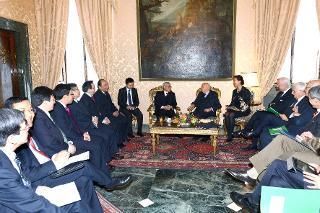 Il Presidente Giorgio Napolitano con il Segretario generale del Partito Comunista del Vietnam, Nguyen Phu Trong durante i colloqui