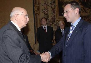 Il Presidente Giorgio Napolitano accoglie Sergey Stanishev, Primo Ministro di Bulgaria
