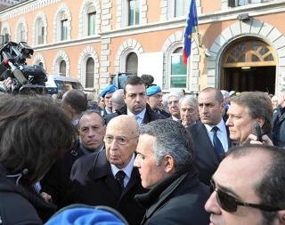 Il Presidente Giorgio Napolitano visita la casa circondariale di San Vittore