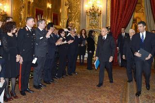Il Presidente della Repubblica Giorgio Napolitano alla cerimonia del Giorno del Ricordo