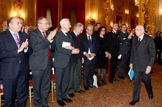 Il Presidente Giorgio Napolitano alla celebrazione del Giorno dell Ricordo