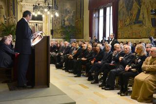 Il Presidente Giorgio Napolitano nel corso del Convegno dal titolo &quot;Il ricordo della Camera dei deputati: Dossetti Costituente. La Politica fra Costituzione e orizzonte Internazionale&quot;