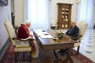 Il Presidente Napolitano con Sua Santità Benedetto XVI