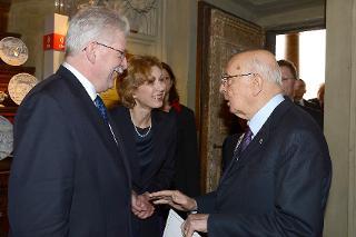 Il Presidente Napolitano insieme al Vice-Presidente della Baviera Martin Zeil