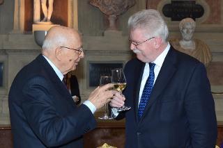 Il Presidente Napolitano con il Vice-Presidente della Baviera Martin Zeil