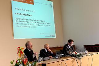 Il Presidente della Repubblica Giorgio Napolitano all'Università Humboldt a Berlino