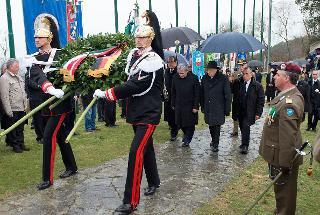 Il Presidente della Repubblica Giorgio Napolitano e il Presidente della Repubblica Federale di Germania Joachim Gauck a Sant'Anna di Stazzema