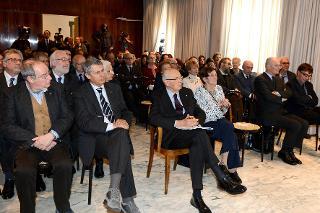 Il Presidente Giorgio Napolitano al convegno dal titolo "Paolo Spriano storico e militante", organizzato dalla Fondazione Istituto Gramsci all'Università degli Studi "La Sapienza"
