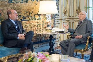 Il Presidente Giorgio Napolitano con Nicola Zingaretti, Presidente della Regione Lazio