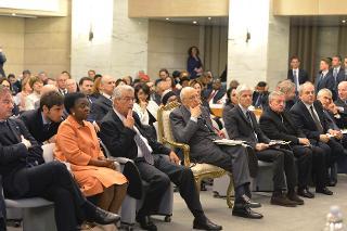 Un momento della "Giornata dell'Africa" in occasione del 50° anniversario della fondazione dell'Organizzazione dell'Unità Africana, alla presenza del Capo dello Stato