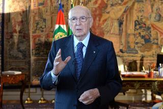 Il Presidente Giorgio Napolitano nel corso del videomessaggio in occasione della Festa Nazionale della Repubblica
