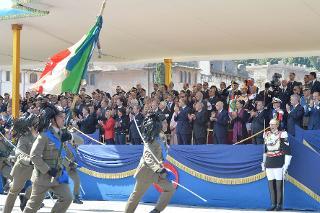Il Presidente Giorgio Napolitano nel corso della rivista militare, in occasione della Festa Nazionale della Repubblica