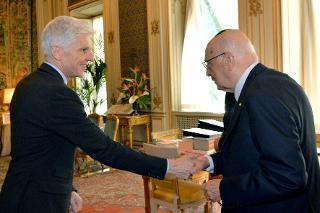 Il Presidente Giorgio Napolitano con il Dott. Massimo Bray, Ministro per i Beni e le Attività Culturali
