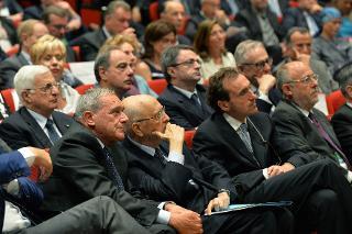 Il Presidente Giorgio Napolitano alla celebrazione della &quot;Giornata per l'Innovazione&quot; in occasione del 90° anniversario dalla istituzione del Consiglio nazionale delle ricerche