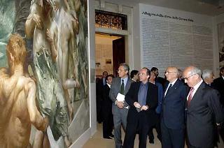 Il Presidente Giorgio Napolitano alla cerimonia inaugurale della Mostra &quot;Il fregio di Giulio Aristide Sartorio&quot;