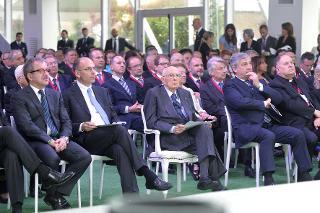 Il Presidente della Repubblica Giorgio Napolitano nel corso della Sessione Istituzionale di "Verso Expo 2015"