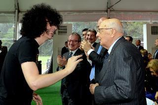 Il Presidente Giorgio Napolitano con il Maestro Giovanni Allevi