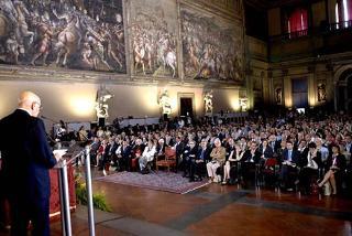Il Presidente Giorgio Napolitano durante il suo intervento alla cerimonia di apertura della Conferenza Nazionale per la Famiglia