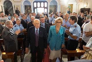 Il Presidente Giorgio Napolitano nel corso dell'incontro con i detenuti e il personale della Casa Circondariale di Napoli