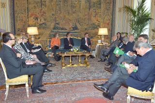 Il Presidente Giorgio Napolitano nel corso dell'incontro con il Sig. Jyrki Katainen, Primo Ministro della Repubblica di Finlandia