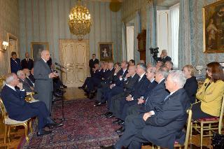 Il Presidente Giorgio Napolitano durante il suo intervento in occasione dell'incontro con l'Associazione Civita per il 25° anniversario di attività