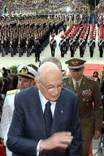 Il Presidente Giorgio Napolitano alla celebrazione del 193°anniversario dell'Arma dei Carabinieri